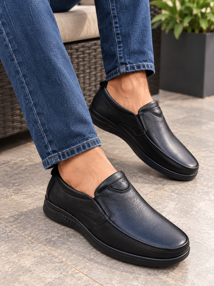 Premium leather medicated shoes